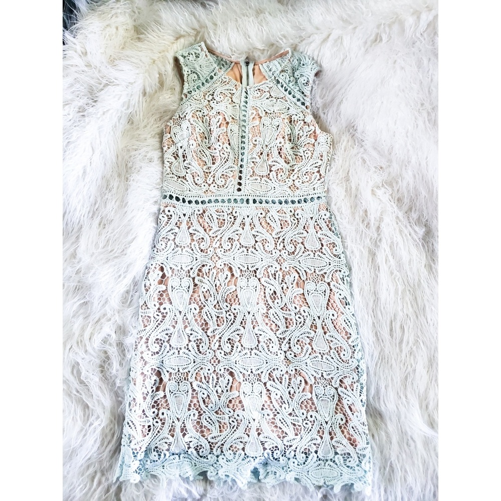 NWOT Lulus Dream Life Blue Lace Dress